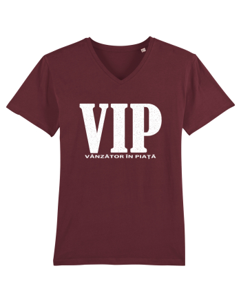 VIP - vânzător în piață grunge Burgundy