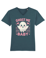 Ghost me Baby pink hearts Tricou mânecă scurtă guler V Bărbat Presenter