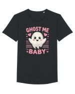 Ghost me Baby pink hearts Tricou mânecă scurtă guler larg Bărbat Skater
