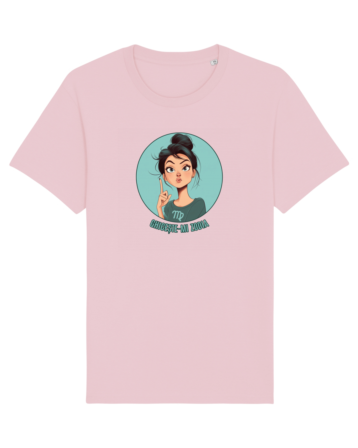 Tricou mânecă scurtă Unisex Rocker Cotton Pink