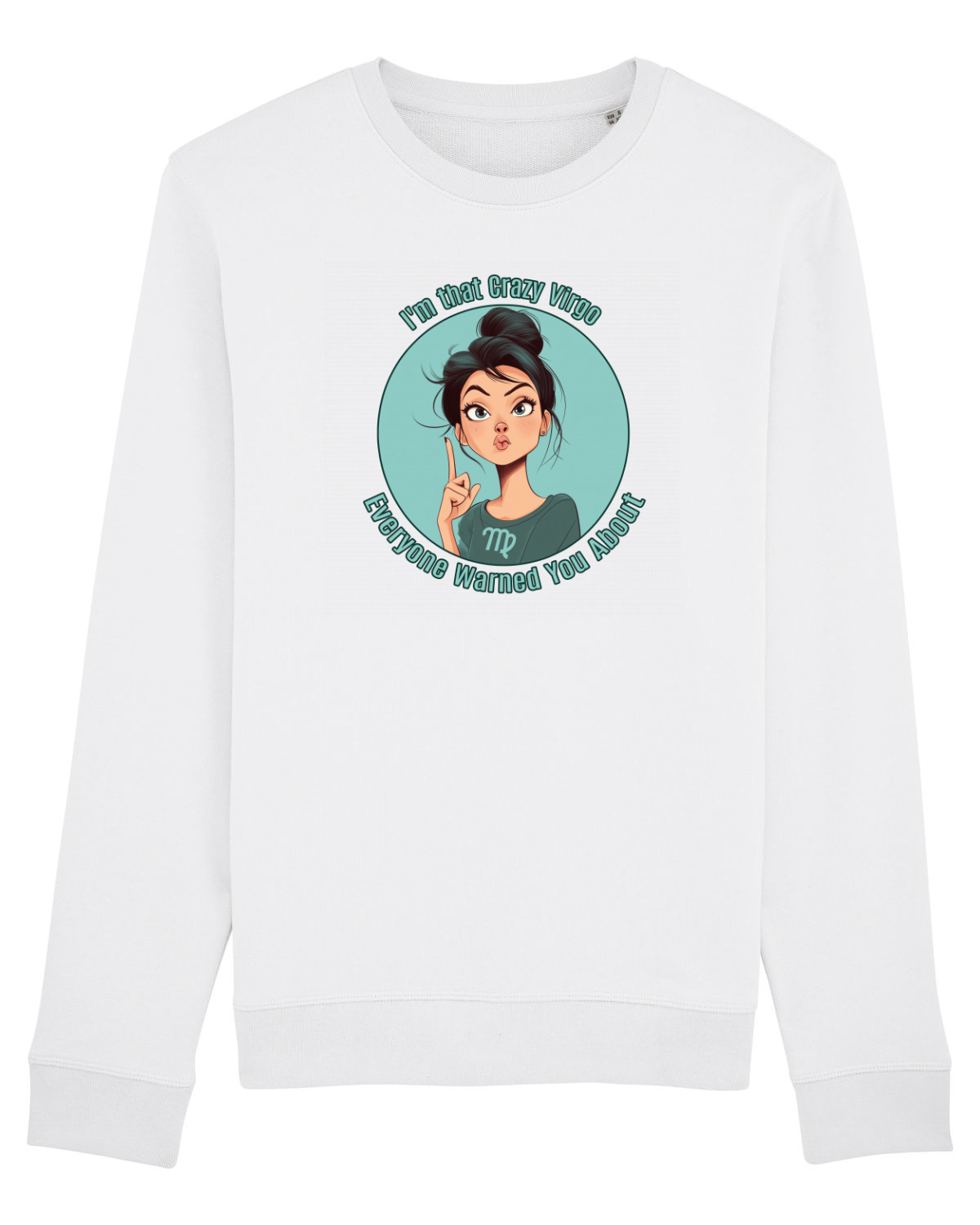 Bluză mânecă lungă Unisex Rise White