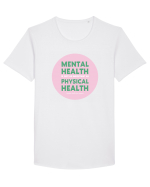Mental heath just as important as physical health Tricou mânecă scurtă guler larg Bărbat Skater