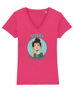 SORRY FOR BEING A SEXY VIRGO 2 Tricou mânecă scurtă guler V Damă Evoker