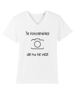 Te fotogragiez! Tricou mânecă scurtă guler V Bărbat Presenter