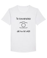Te fotogragiez! Tricou mânecă scurtă guler larg Bărbat Skater
