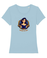 GHICESTE-MI ZODIA - BALANTA / LIBRA Tricou mânecă scurtă guler larg fitted Damă Expresser
