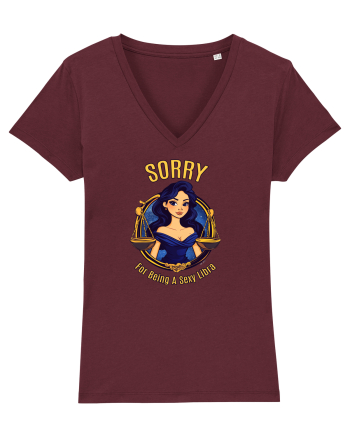 SORRY FOR BEING A SEXY LIBRA Burgundy