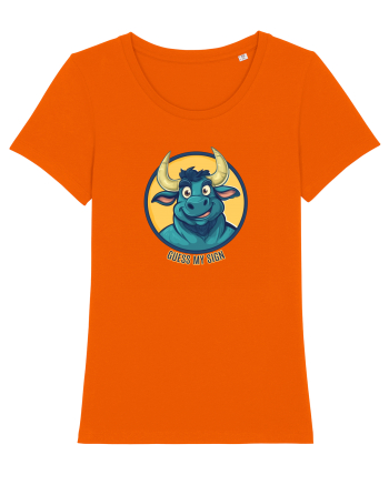 GUESS MY SIGN - TAUR / TAURUS Bright Orange