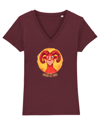 GUESS MY SIGN - BERBEC / ARIES Burgundy