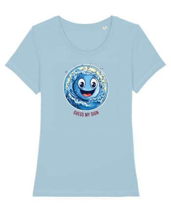 GUESS MY SIGN - VARSATOR / AQUARIUS Sky Blue