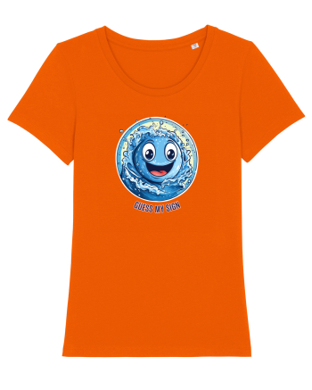 GUESS MY SIGN - VARSATOR / AQUARIUS Bright Orange