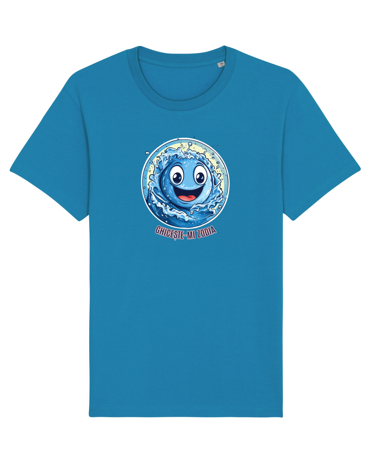 Tricou mânecă scurtă Unisex Rocker Azur