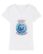 SORRY FOR BEING A SEXY AQUARIUS Tricou mânecă scurtă guler V Damă Evoker