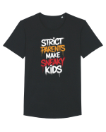 Strict Parents Make Sneaky Kids Tricou mânecă scurtă guler larg Bărbat Skater