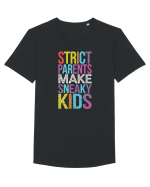 Strict Parents Make Sneaky Kids purple Tricou mânecă scurtă guler larg Bărbat Skater