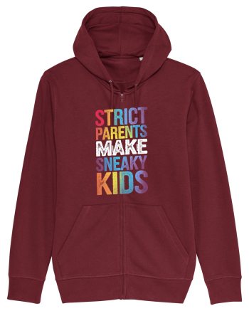 Strict Parents Make Sneaky Kids grunge Burgundy