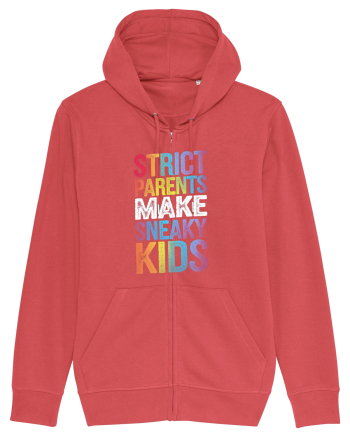 Strict Parents Make Sneaky Kids grunge Carmine Red