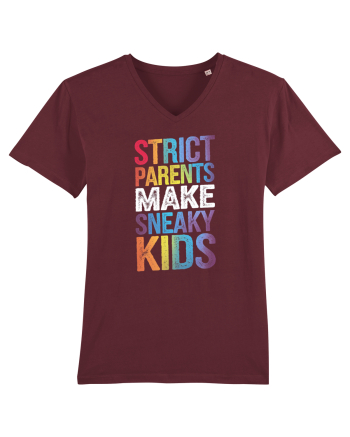 Strict Parents Make Sneaky Kids grunge Burgundy