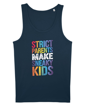 Strict Parents Make Sneaky Kids grunge Navy