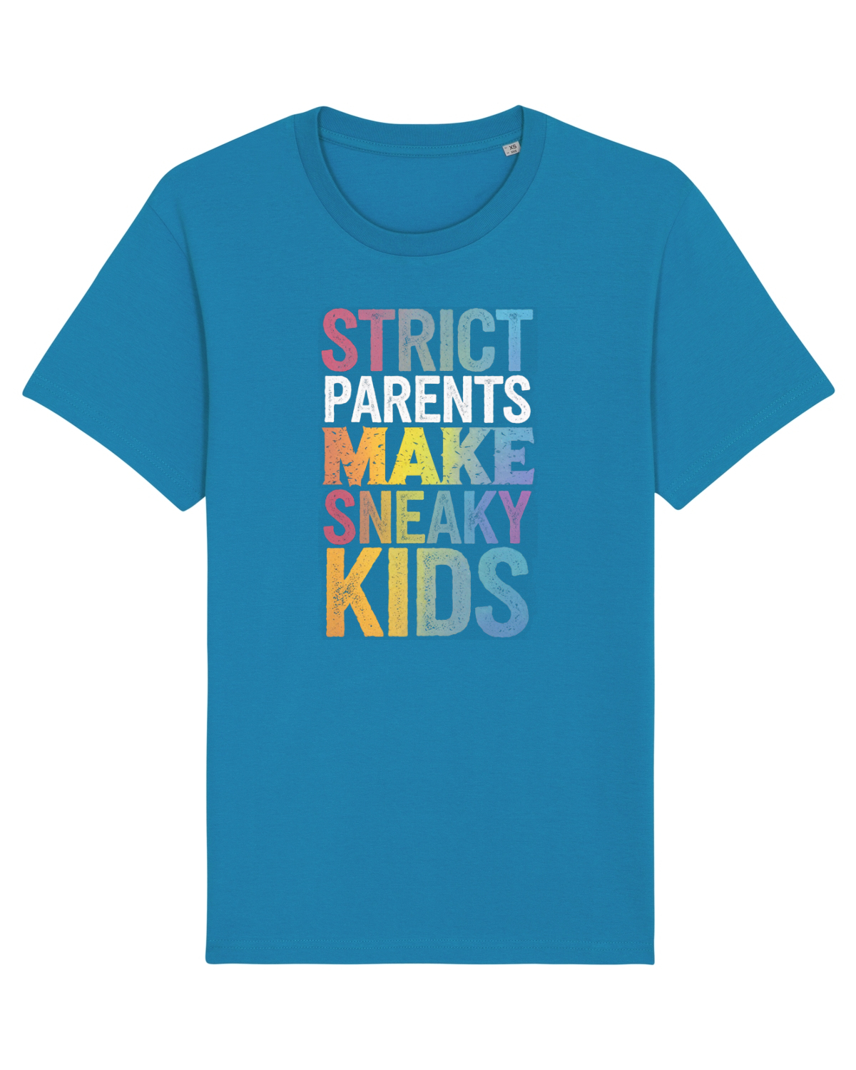 Tricou mânecă scurtă Unisex Rocker Azur