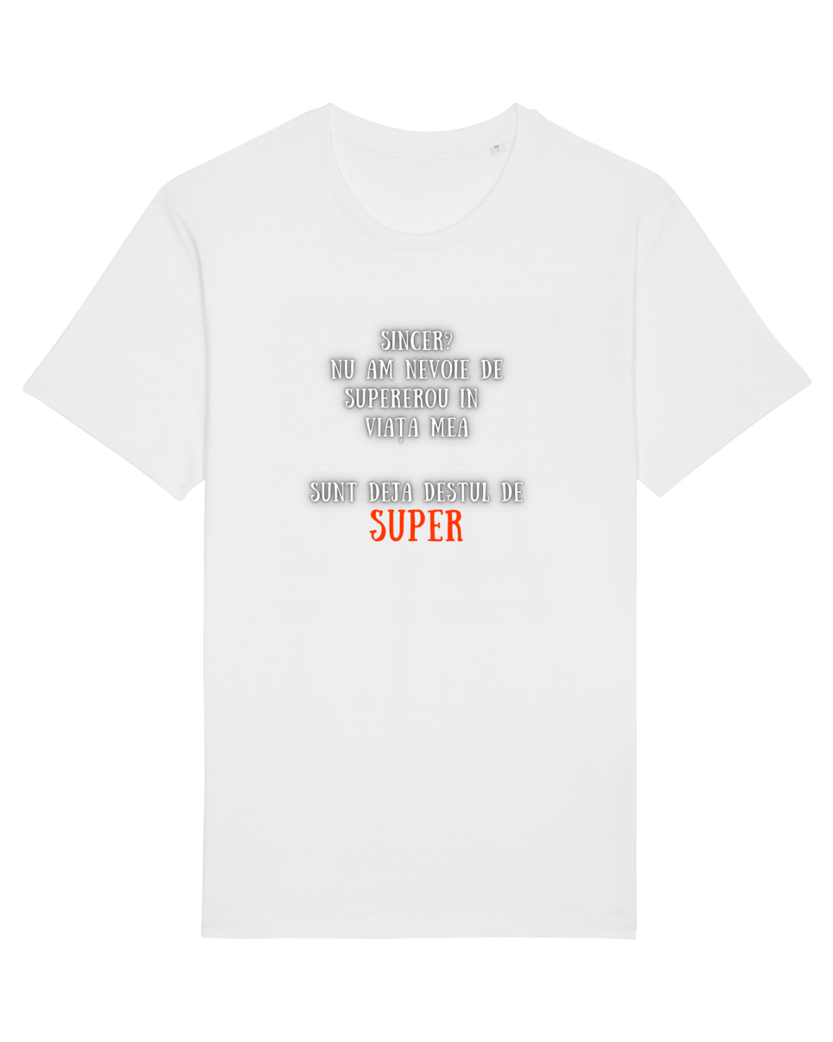 Tricou mânecă scurtă Unisex Rocker White