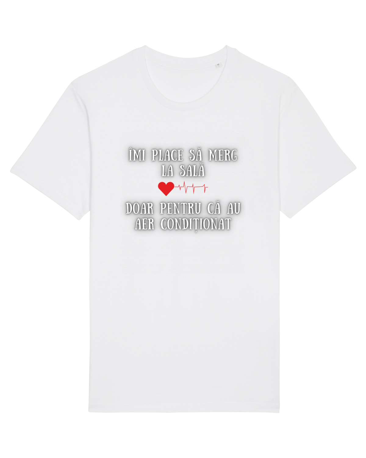 Tricou mânecă scurtă Unisex Rocker White