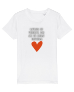 CAFEAUA NU VORBEȘTE Tricou mânecă scurtă  Copii Mini Creator