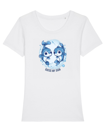 GUESS MY SIGN - PESTI /PISCES White