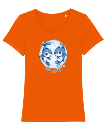 GUESS MY SIGN - PESTI /PISCES Bright Orange