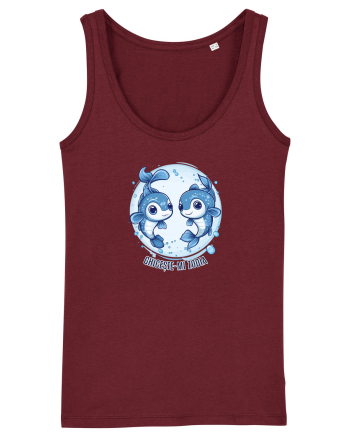 GHICESTE-MI ZODIA - PESTI / PISCES Burgundy