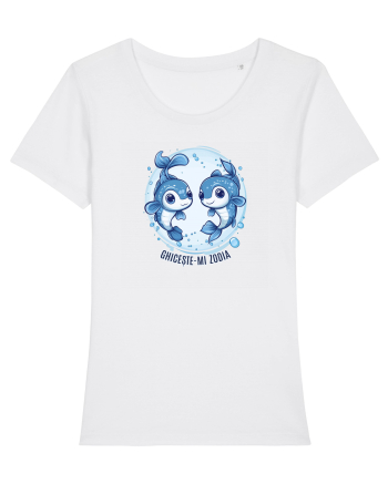 GHICESTE-MI ZODIA - PESTI / PISCES White