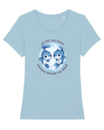 I`M THAT CRAZY PISCES YOU WERE WARNED ABOUT  Tricou mânecă scurtă guler larg fitted Damă Expresser