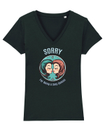SORRY FOR BEING A SEXY GEMINI Tricou mânecă scurtă guler V Damă Evoker