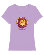 GHICESTE-MI ZODIA - LEU / LEO Tricou mânecă scurtă guler larg fitted Damă Expresser