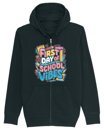 First Day of School Vibes Black
