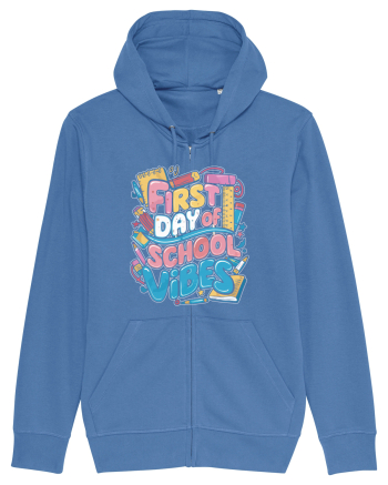 First Day of School Vibes Bright Blue
