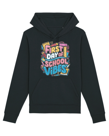 First Day of School Vibes Black