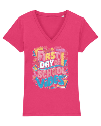 First Day of School Vibes Raspberry