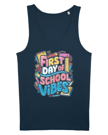 First Day of School Vibes Navy