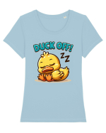 Duck Off! Tricou mânecă scurtă guler larg fitted Damă Expresser