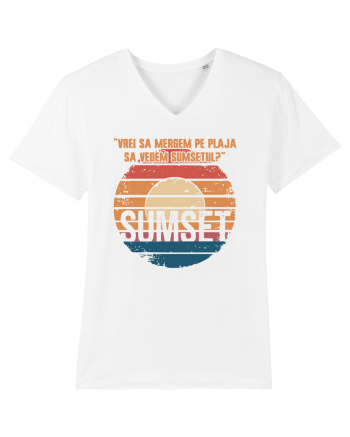 Vrei sa mergem pe plaja sa vedem sumsetul? - Summer Ocean Sumset White