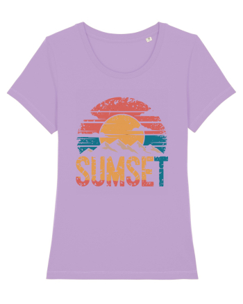 Summer Mountain Sumset Lavender Dawn