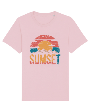 Summer Mountain Sumset Cotton Pink