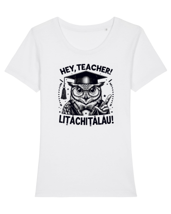Hey, Teacher! litachitalau! White