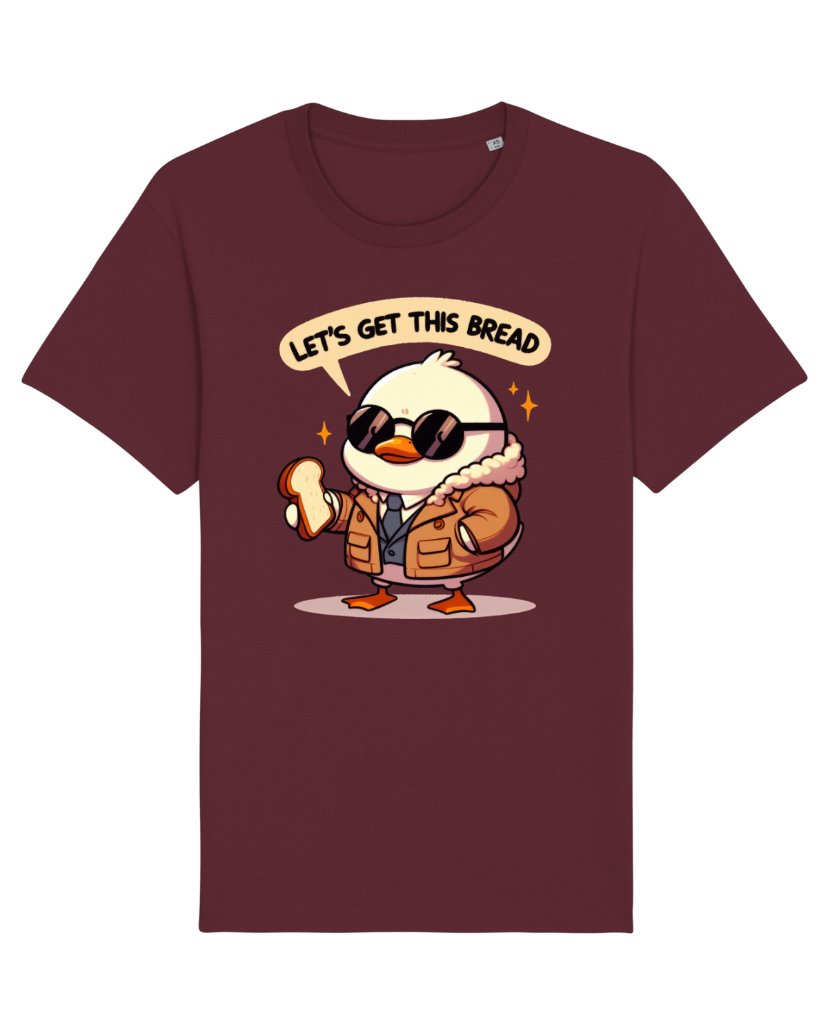 Tricou mânecă scurtă Unisex Rocker Burgundy