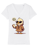 Let's Get This Bread. Tricou mânecă scurtă guler V Damă Evoker