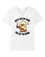 Mess With The Honk You Get The Bonk Tricou mânecă scurtă guler V Bărbat Presenter