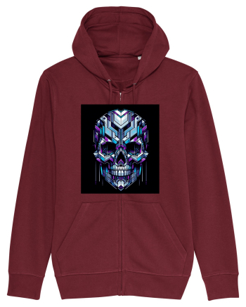Skull/Craniu in diferite stiluri 01 Burgundy
