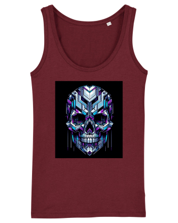 Skull/Craniu in diferite stiluri 01 Burgundy