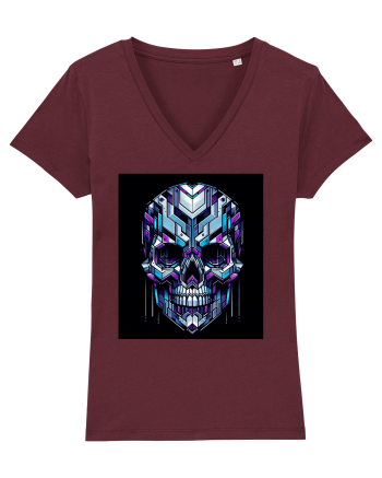 Skull/Craniu in diferite stiluri 01 Burgundy
